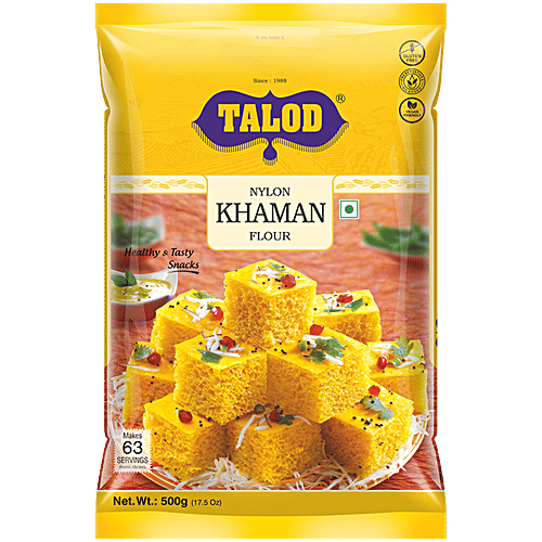 Talod Nylon Khaman Flour - Healthy & Tasty, Makes 63 Servings, 500 g  