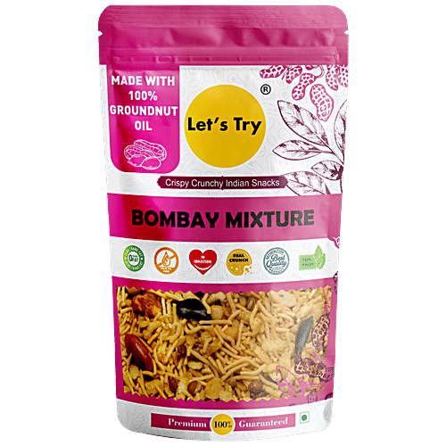 Let's Try Bombay Mixture Snacks - Crispy, Crunchy, High In Quality, 250 g