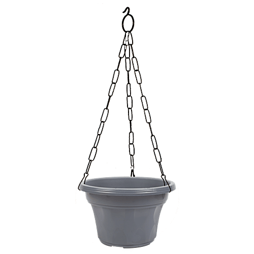 Buy Klassic Hanging Pot With Chain Grey, 20 cm, Blessing Online at Best Price of Rs 449