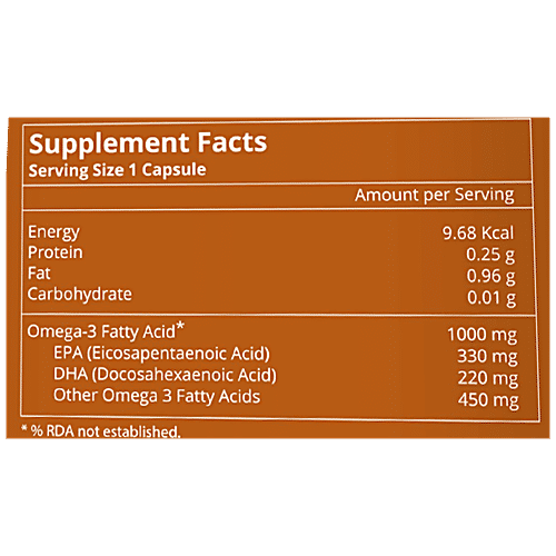 Buy Ourdaily Omega 3 Capsule Supports Brain & Heart Health Online at Best Price of Rs 499