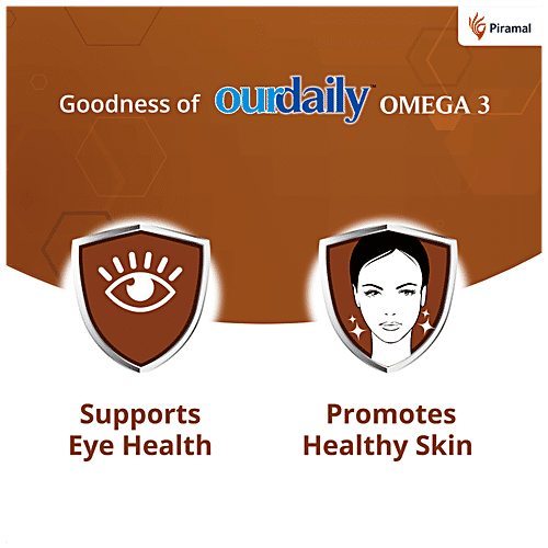 Buy Ourdaily Omega 3 Capsule Supports Brain & Heart Health Online at Best Price of Rs 499