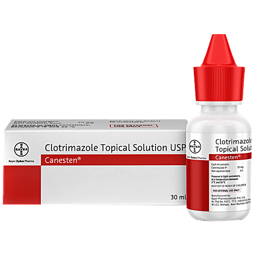 Buy Canesten Clotrimazole Topical Solution USP Treats Fungal Skin Infections Online at Best