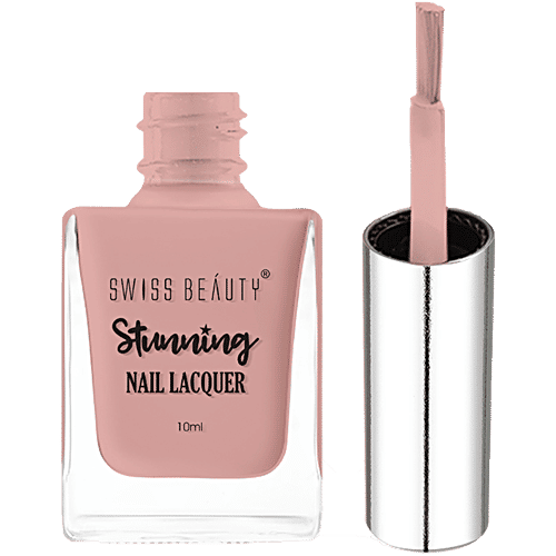 Swiss Beauty Stunning Nail Lacquer - Long Lasting, Quick Drying, 10 ml SB-105-03, Beige Dream