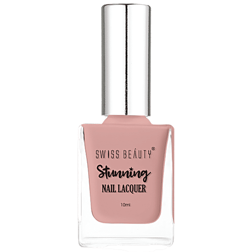 Swiss Beauty Stunning Nail Lacquer - Long Lasting, Quick Drying, 10 ml SB-105-03, Beige Dream