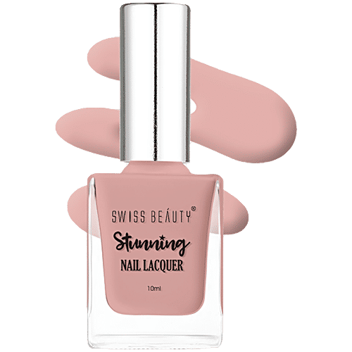 Swiss Beauty Stunning Nail Lacquer - Long Lasting, Quick Drying, 10 ml SB-105-03, Beige Dream