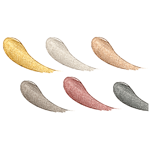 Swiss Beauty Metallic Liquid Eyeshadow - Long Lasting, Non-Transfer, Multicoloured-B, 2.25 ml (Pack of 6)