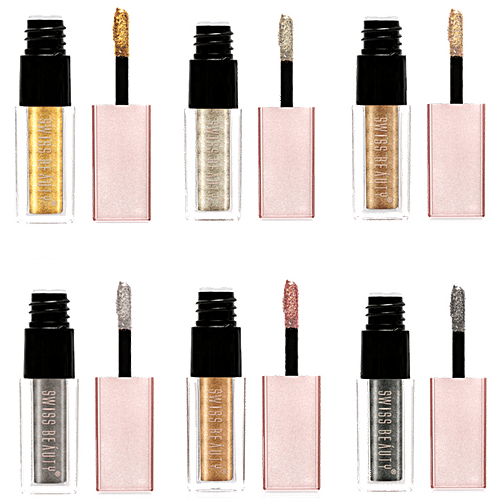 Swiss Beauty Metallic Liquid Eyeshadow - Long Lasting, Non-Transfer, Multicoloured-B, 2.25 ml (Pack of 6)