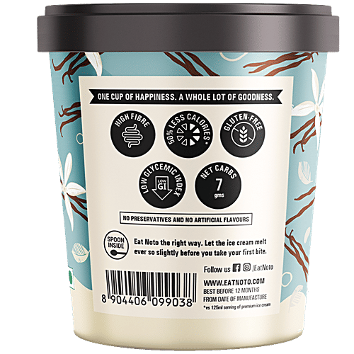 Noto Ice Cream French Vanilla Ice Cream, 500 ml  