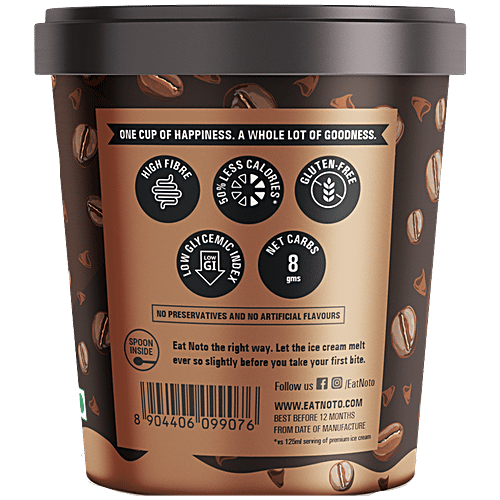 Noto Ice Cream Mocha Choco Chip Ice Cream, 500 ml  
