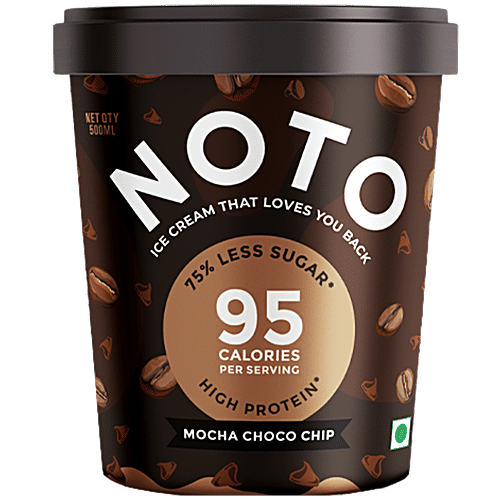 Noto Ice Cream Mocha Choco Chip Ice Cream, 500 ml  
