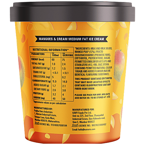 Buy Noto Ice Cream Mangoes & Cream Ice Cream Online at Best Price of Rs