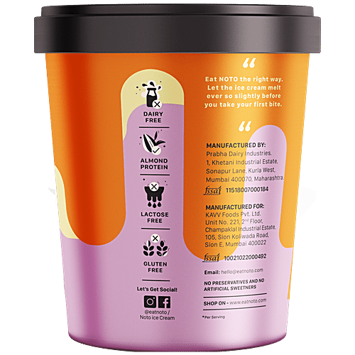 Noto Ice Cream Salted Caramel Frozen Dessert, 500 ml  Salted Caramel
 Medium Fat
 Frozen Dessert