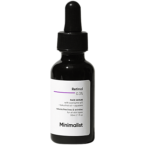Minimalist Retinol 0.3% + Q10 Face Serum - With Anti-Aging Property, For Men & Women, To Reduce Fine Lines & Wrinkles, 30 ml  