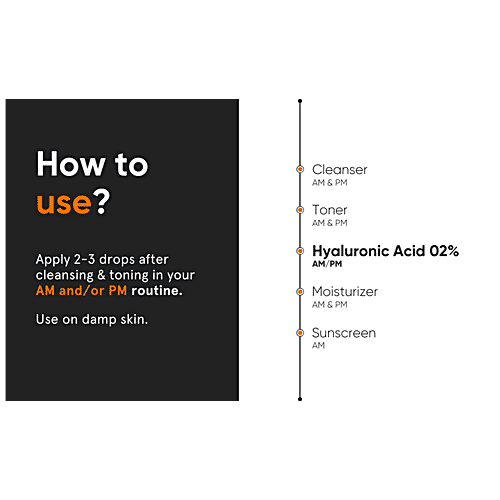 Minimalist Hyaluronic Acid + PGA 02% Face Serum - For Glowing Skin, Intense Hydration & Fines Lines, 30 ml