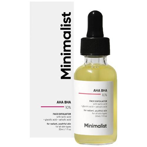 Minimalist Lactic Acid 10% + HA 1% Face Serum - Exfoliates & Hydrates Skin, 30 ml  