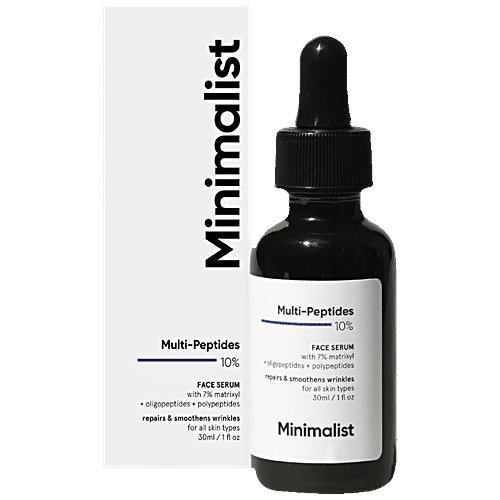Minimalist Multi Peptide Night Serum - Boosts Collagen, With 7% Matrixyl 3000 & 3% Bio-Placenta, 30 ml