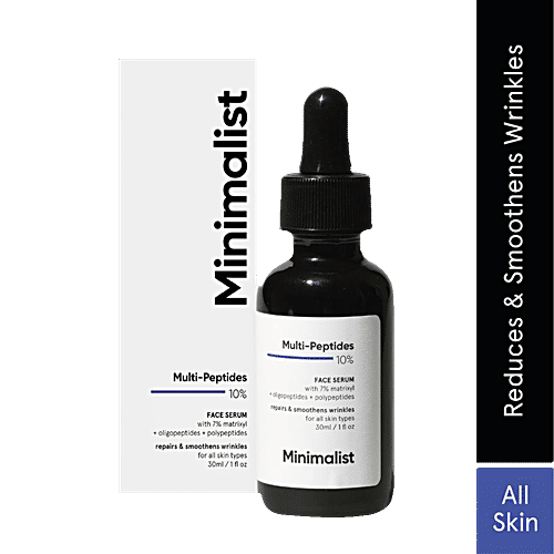 Minimalist Multi Peptide Night Serum - Boosts Collagen, With 7% Matrixyl 3000 & 3% Bio-Placenta, 30 ml