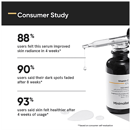 Buy Minimalist Vitamin C 10 + AG 1 Face Serum For Brighter