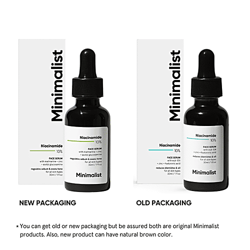 Minimalist Niacinamide 10% + Zinc Face Serum - Reduces Blemishes, Oil & Acne Marks, 30 ml  