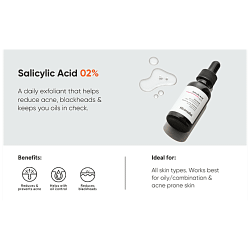 Minimalist Salicylic Acid 2% Face Serum - For Acne & Oil Control, Reduces Excessive Oil & Blackheads, 30 ml  