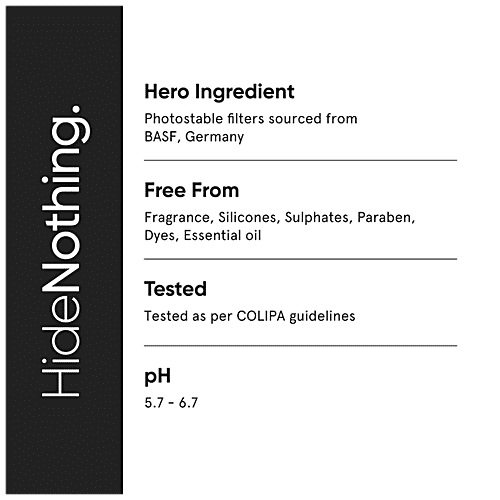 Minimalist Broad Spectrum Sunscreen - SPF 50 PA++++, With Multi-Vitamins, Niacinamide, 50 g  