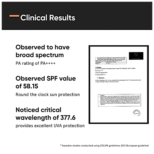 Minimalist Broad Spectrum Sunscreen - SPF 50 PA++++, With Multi-Vitamins, Niacinamide, 50 g  