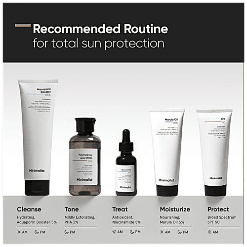 Minimalist Broad Spectrum Sunscreen - SPF 50 PA++++, With Multi-Vitamins, Niacinamide, 50 g  