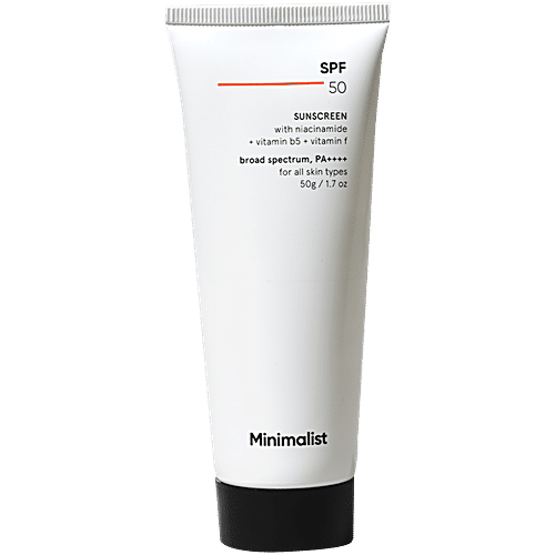 Minimalist Broad Spectrum Sunscreen - SPF 50 PA++++, With Multi-Vitamins, Niacinamide, 50 g  