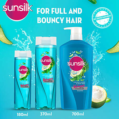Sunsilk Shampoo - With Coconut Water & Aloe Vera, For Voluminous, Bouncy Hair, 800 g  