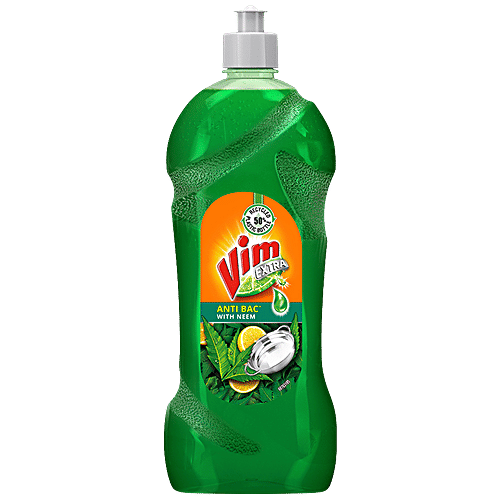 Buy Vim Anti Bac Dishwashing Liquid With Neem, Removes Tough Stains