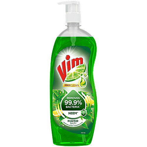 Vim ProClean Neem Dishwash Gel, 700 ml  Removes 99% Bacteria