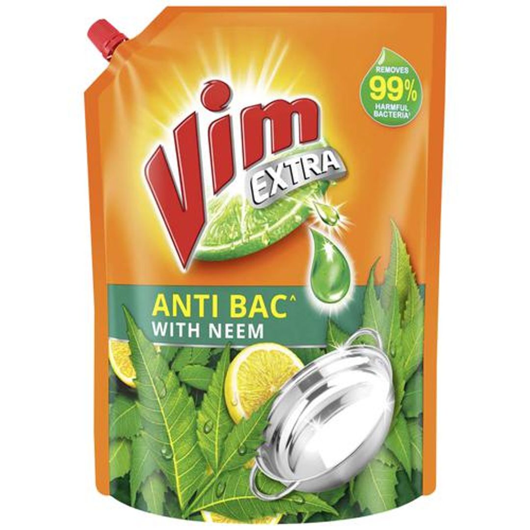 Vim Dishwash Anti Bac Liquid, Neem, 2 L 