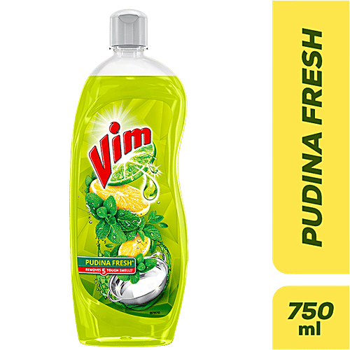 Buy Vim Extra Anti Smell Dishwashing Liquid With Pudina, Removes