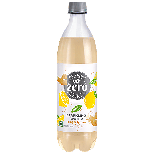 Buy Paper Boat Ginger Lemon Sparkling Water Zero Sugar, Flavoured