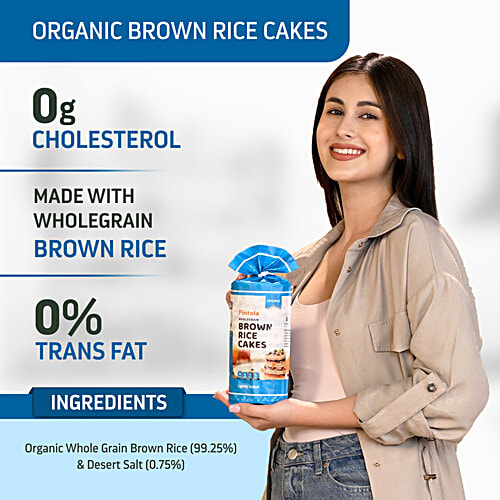 Buy Pintola Brown Rice Cakes Whole Grain, Organic, High Fibre