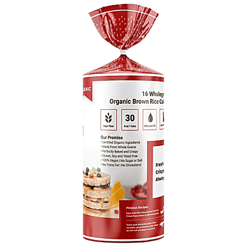 Buy Pintola Brown Rice Cakes Whole Grain, Organic, Vegan, No Cholesterol, Gluten Free Online