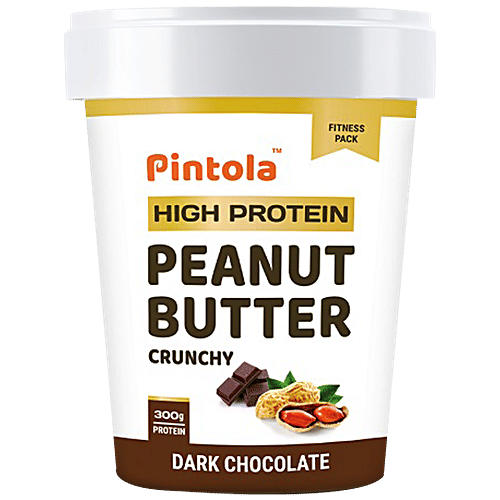 Buy Pintola Peanut Butter Crunchy, Rich In Protein, Vitamins & Fibre
