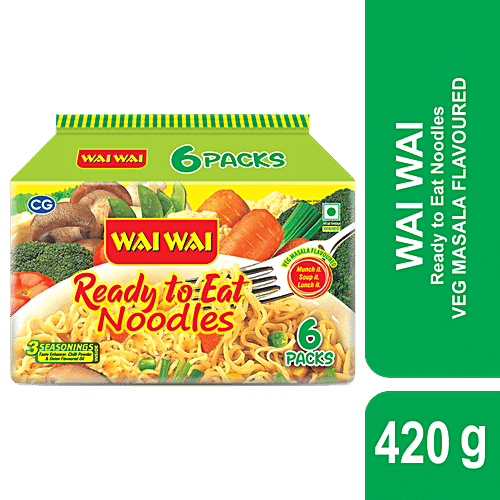 Buy Wai Wai Veg Masala Flavoured Ready To Eat Instant Noodles Online at