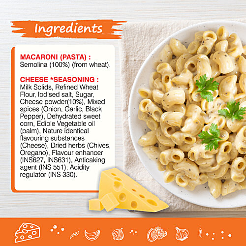Wai Wai X-Press Instant Pasta Cheese Macaroni - Rich In Protein, 70 g  