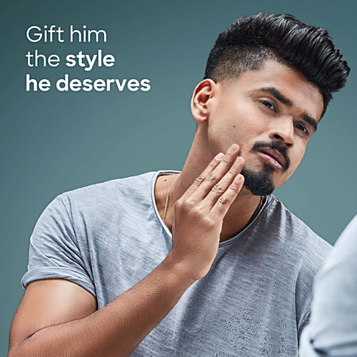 Gillette Mach 3 Gift Pack for Men Shaving Kit Razor, Foam, Cartridge, Portable Hygiene Cap, 4 pcs