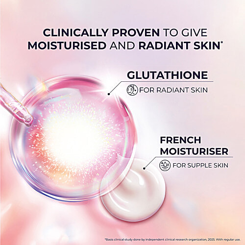 Lux International Smooth & Radiant Bathing Soap With Glutathione & French Moisturizer + White Rose Scent, 520 g (4x130 g)