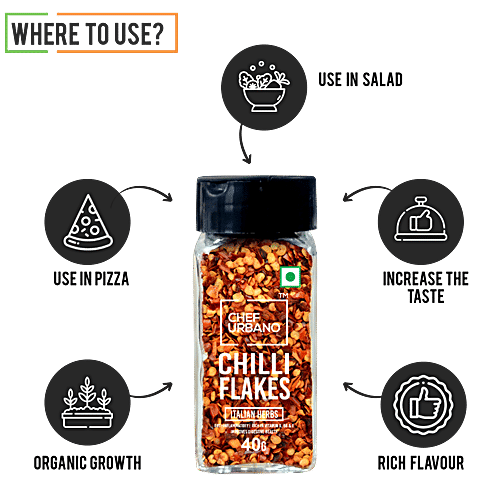 Buy Chef Urbano Chilli Flakes Sprinkler Italian Herbs, Anti
