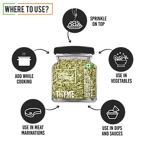 Buy Chef Urbano Thyme 100 Natural & Pure, Cholesterolfree, Sodium