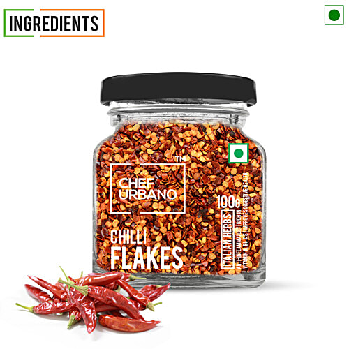 Chef Urbano Chilli Flakes - Italian Herbs, Anti-inflammatory, Improves Digestive Health, 100 g  