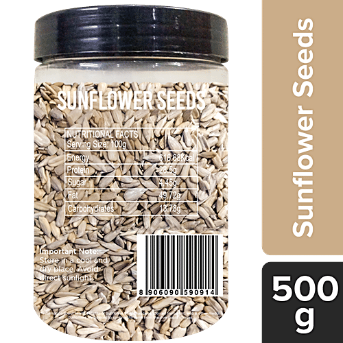 Chef Urbano Sunflower Seeds - Natural Superfood, Rich In Vitamins, Iron & Protein, Boosts Immunity, 500 g  