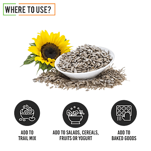 Chef Urbano Sunflower Seeds - Natural Superfood, Rich In Vitamins, Iron & Protein, Boosts Immunity, 500 g  