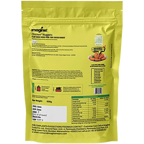 Imagine Meats Chicken Nuggets - Plant Based, Vegan, 500 g  