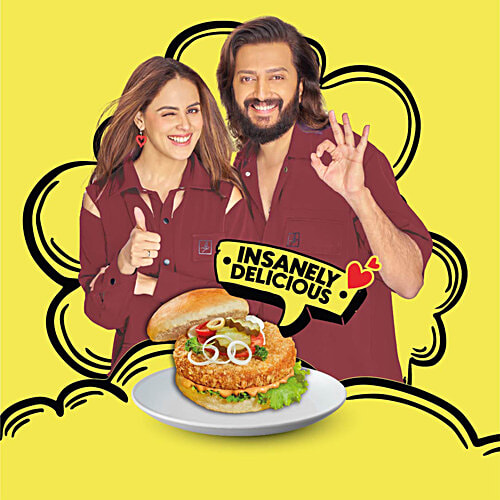 Imagine Meats Chicken Burger Patties - Plant Based, Vegan, 480 g  