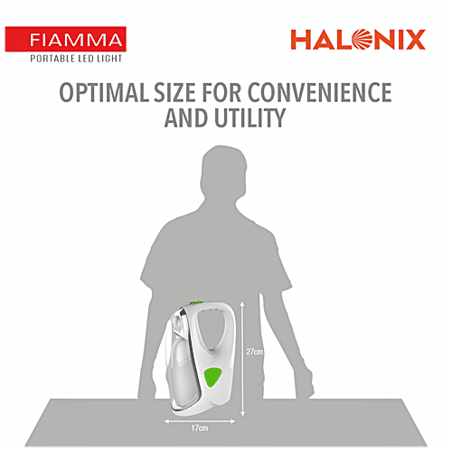Halonix Fiamma Portable Rechargeable LED Emergency Light, 1 pc  