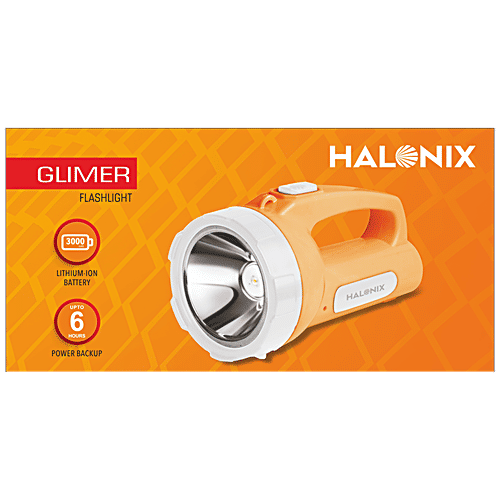 Halonix Glimer Flashlight LED Torch - Polycarbonate, 5 W Light, 1 pc  